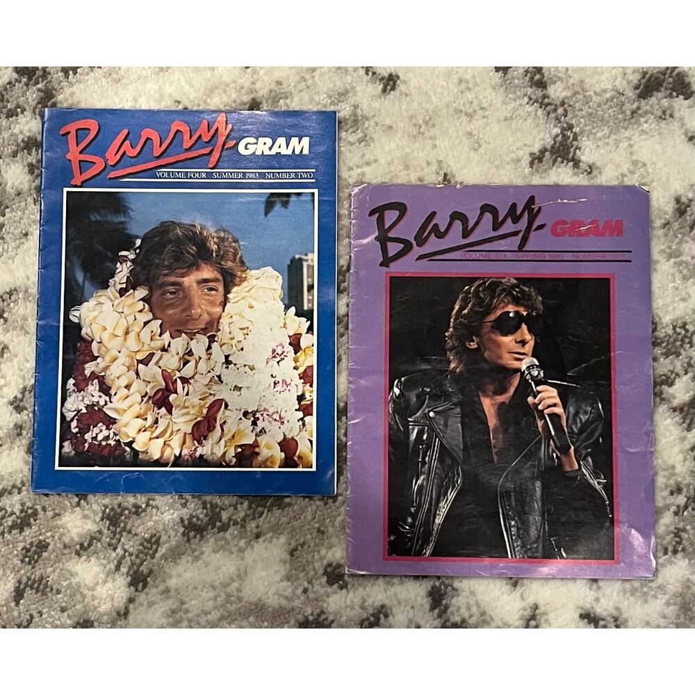 RARE Barry Manilow BarryGRAM Lot Summer 1983 & Spring 1985 BMIFC Fan Club